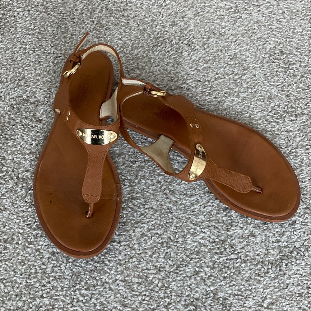 Michael Kors t strap sandals